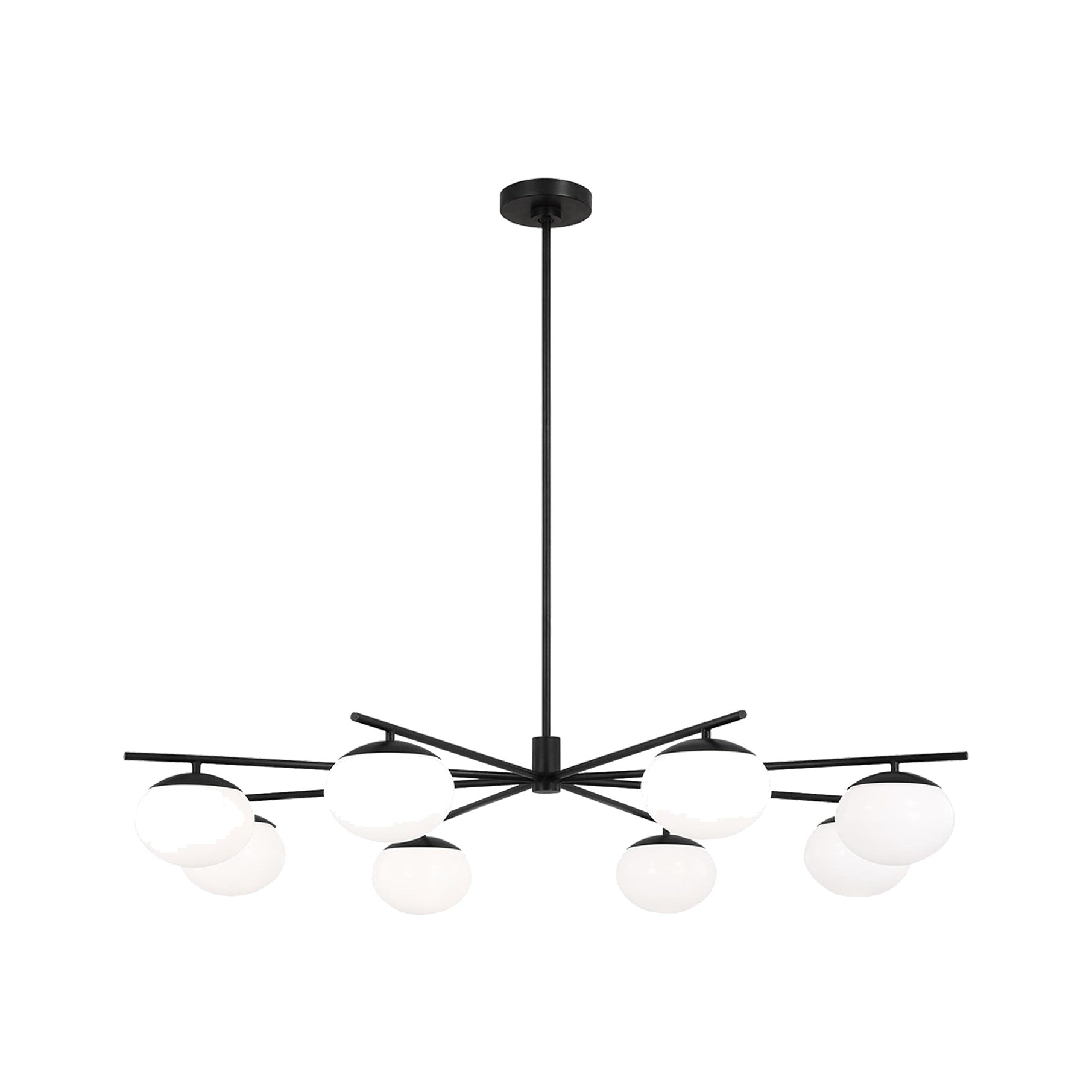 Lune Extra Large Chandelier LIGHTING - chandelier Visual Comfort - Studio Aged Iron