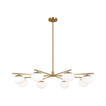 Lune Extra Large Chandelier LIGHTING - chandelier Visual Comfort Burnished Brass