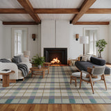 Sundara Modern Plaid Indoor/Outdoor Rug RUGS - synthetic Dash & Albert