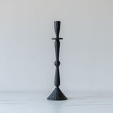 Matte Finish Black Taper Candle Holder