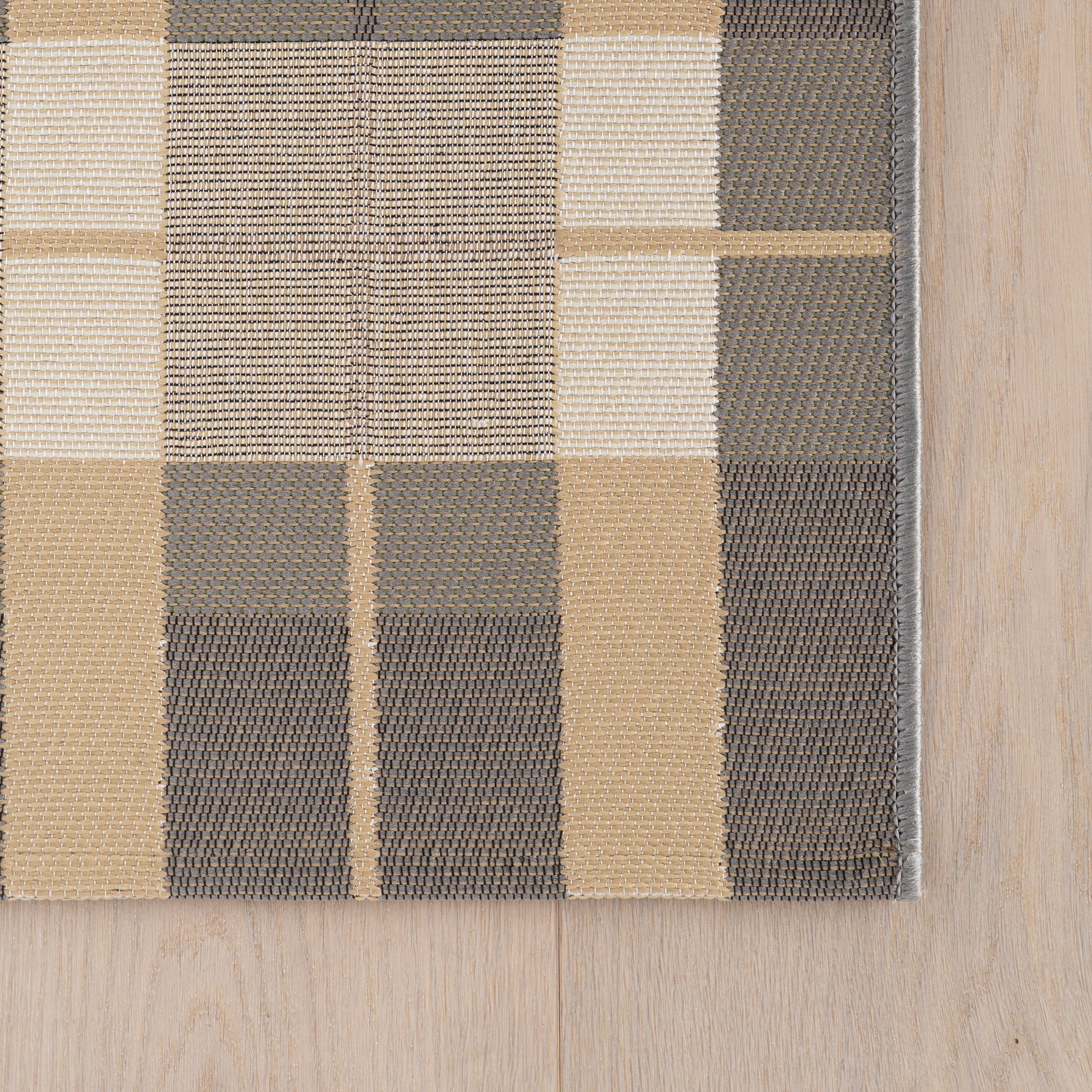 Sundara Modern Plaid Indoor/Outdoor Rug RUGS - synthetic Dash & Albert