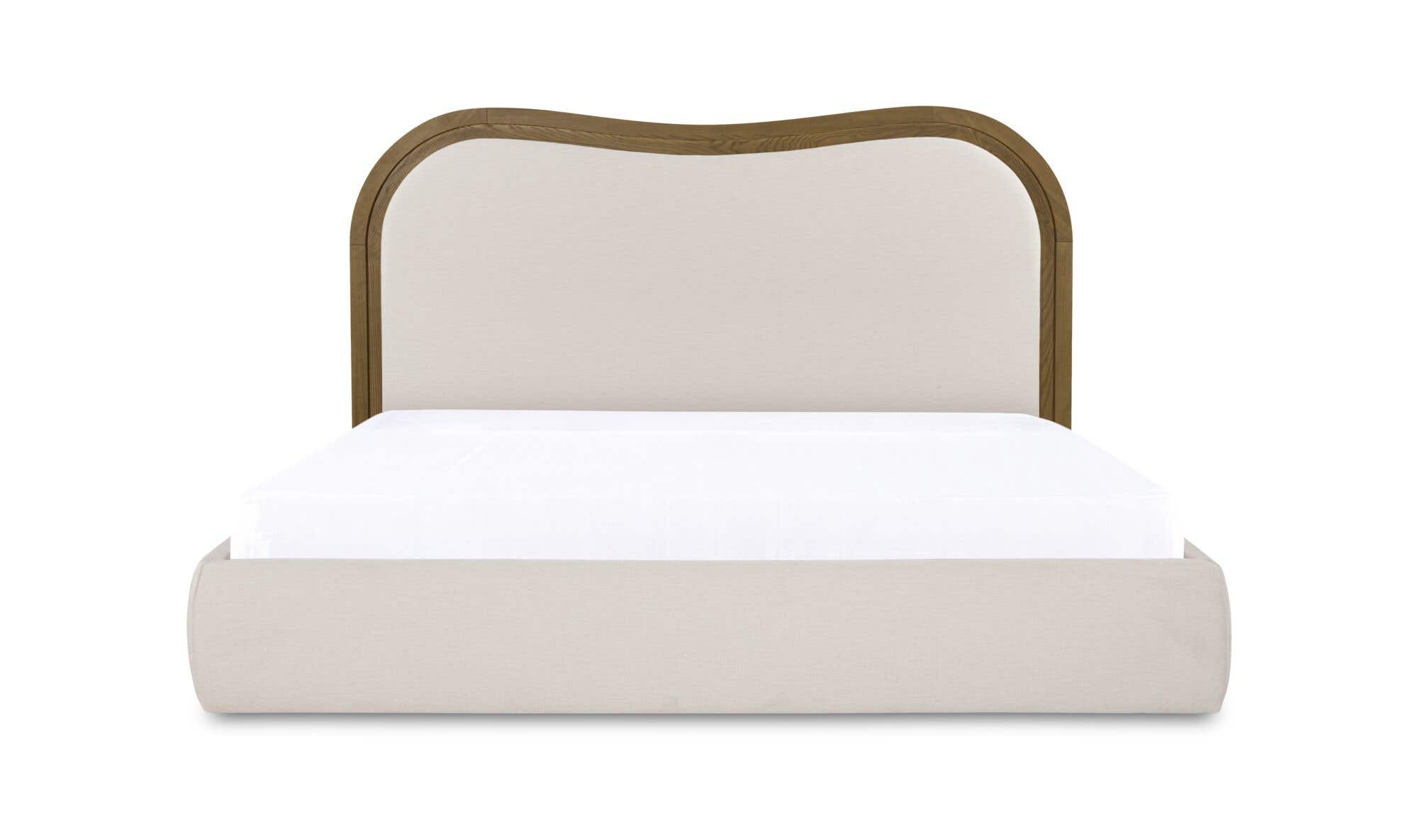 Viella Bed Beds Moe's Furniture Oat Queen
