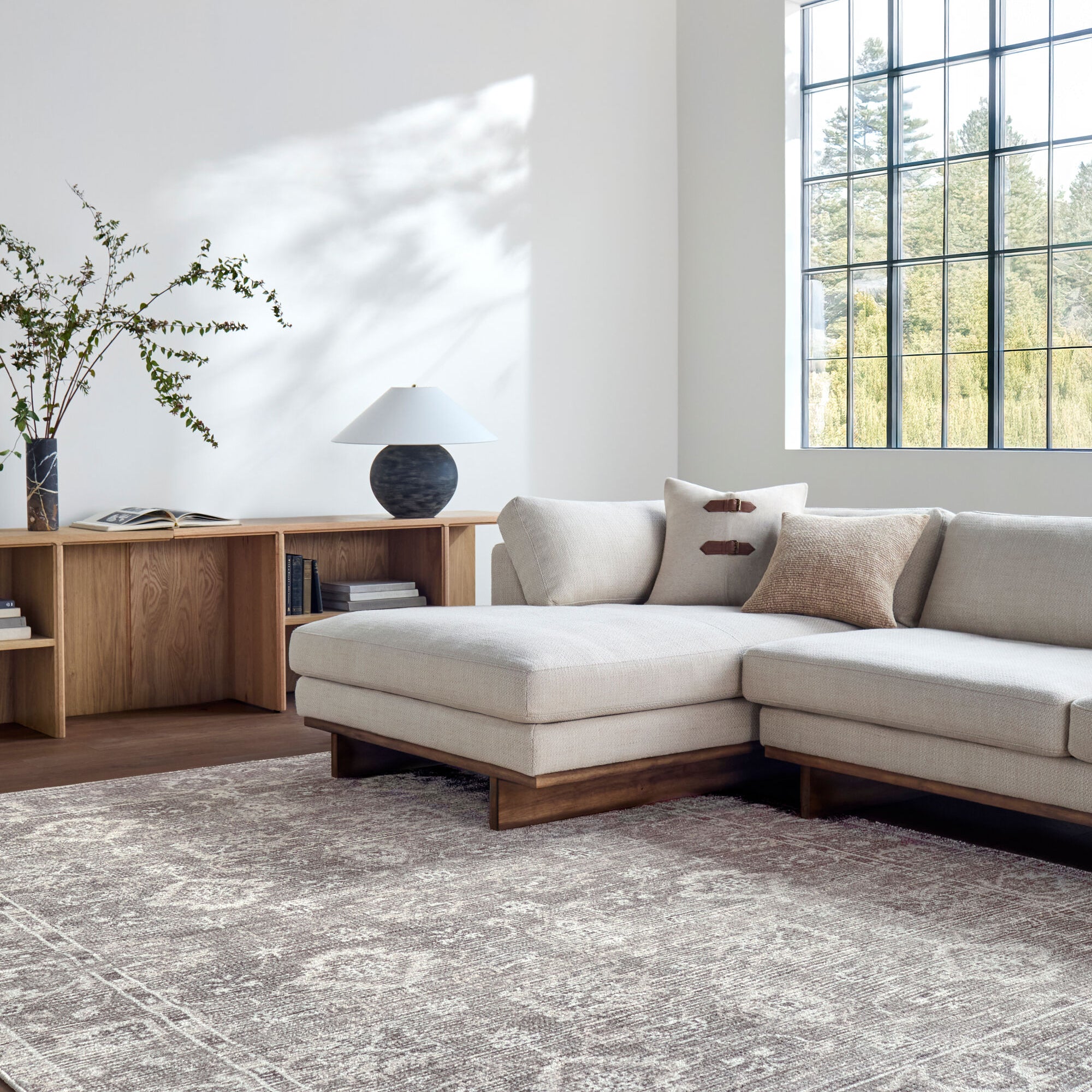 Collins Avenue Taupe Rug RUGS - synthetic Surya