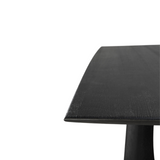 Geometric Dining Table - Oak Black