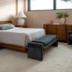 Grande Wood Bed FURNITURE - wood bed Surya