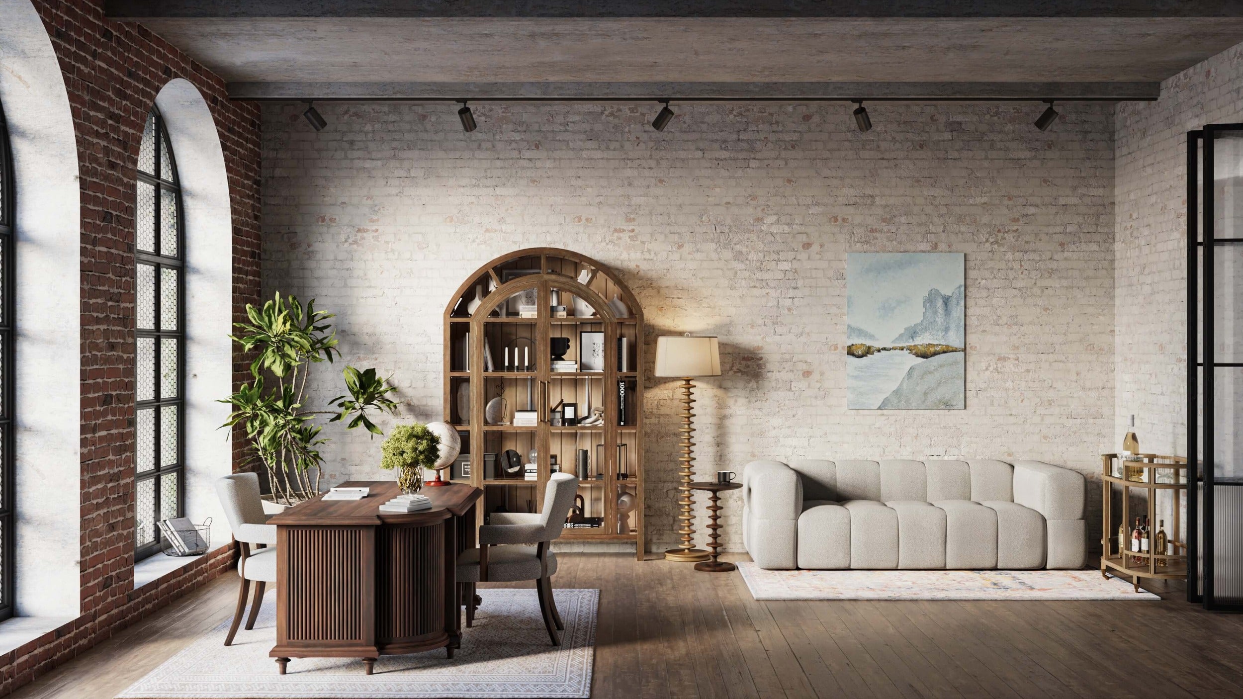 Vannes 2 Door Display Cabinet Furniture - Cabinets Bramble