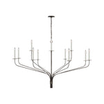 Belfair Grande Two-Tier Chandelier LIGHTING - chandelier Visual Comfort Aged Iron