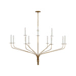 Belfair Grande Two-Tier Chandelier LIGHTING - chandelier Visual Comfort Gilded Iron