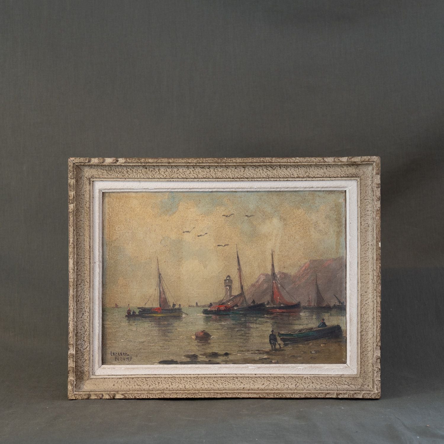 "Normandy, France" Framed Vintage Painting - Rug & Weave