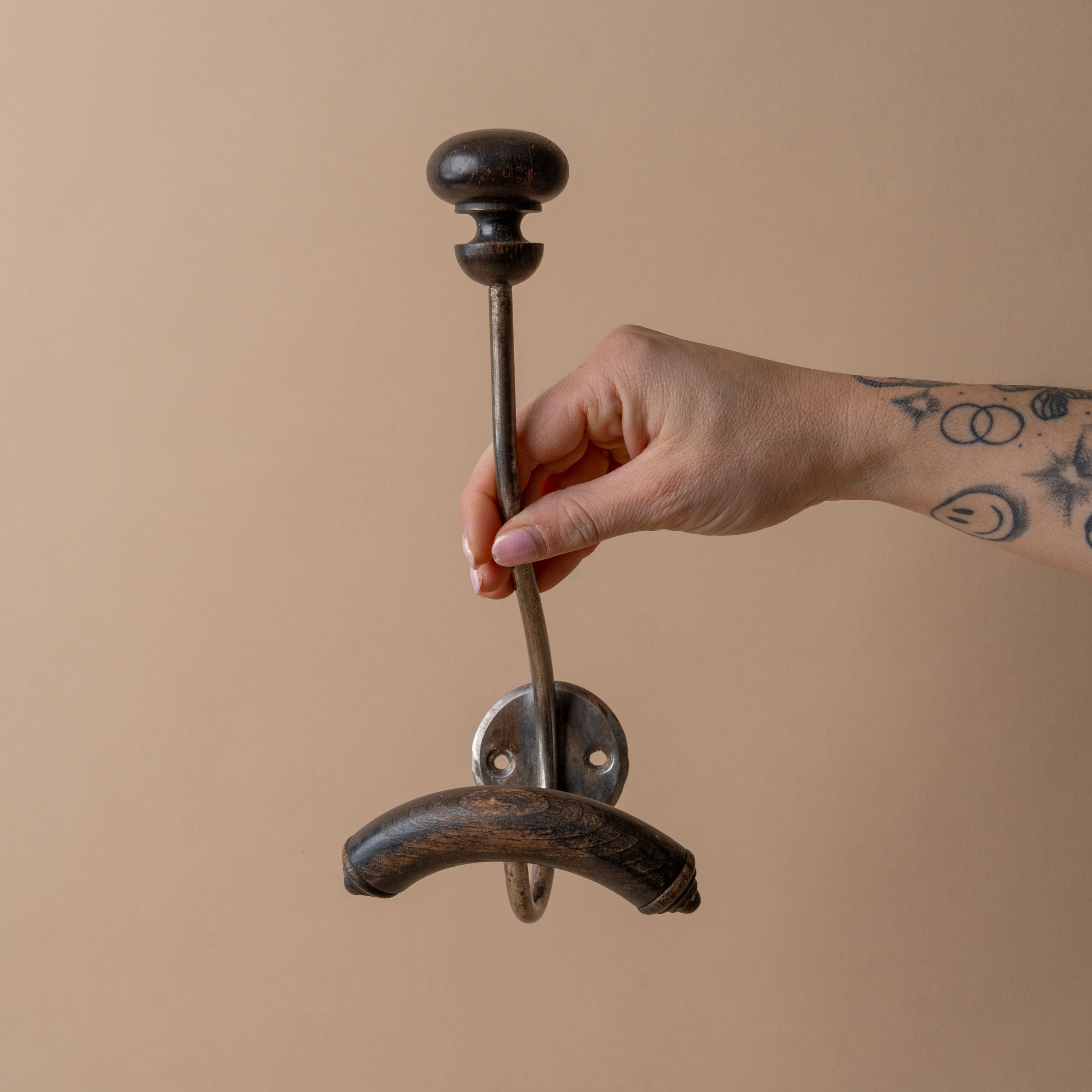 Antique French Coat Hook VINTAGE - hook Hauer Market No. 1