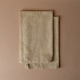 Ticking Stripe Tea Towel Set tea towel Indaba Yellow