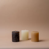 Rustic Pillar Candles candle Old Country Design (ShopZio)