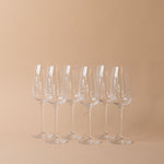 Crystalite Flute Glass Set wine glass Inter Continental Mercantile