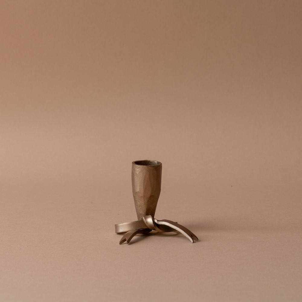 Mini Forged Iron Bow Candle Holder candle holder Creative Co-op (DYA)