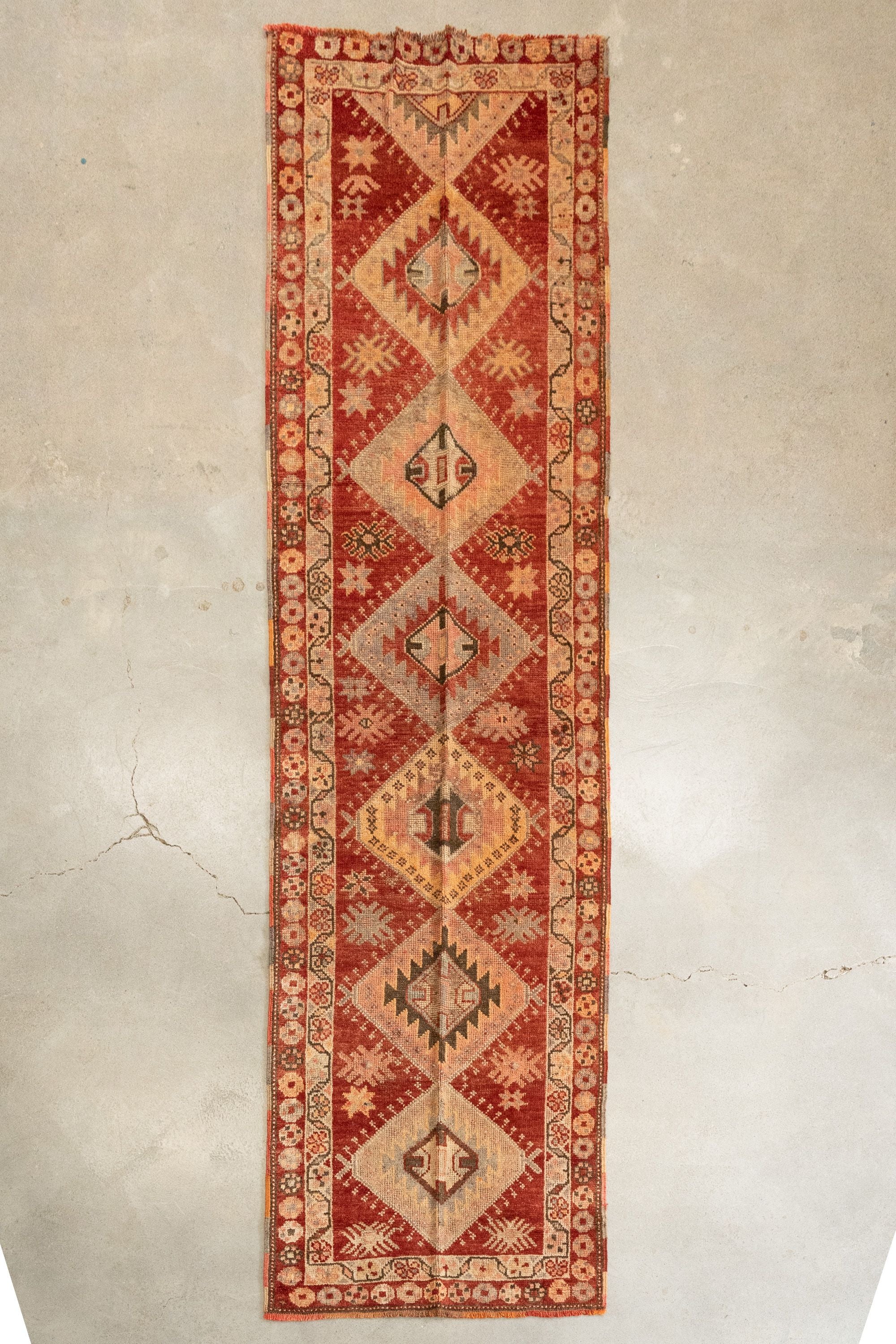 2'10" x 10'3" Vintage Turkish Rug VINTAGE - rug Rug & Weave Rugs