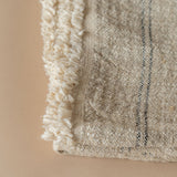 Linen Stripe Slub Throw Blanket - Rug & Weave