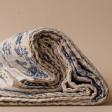 Toile Pattern Kantha Throw Blanket