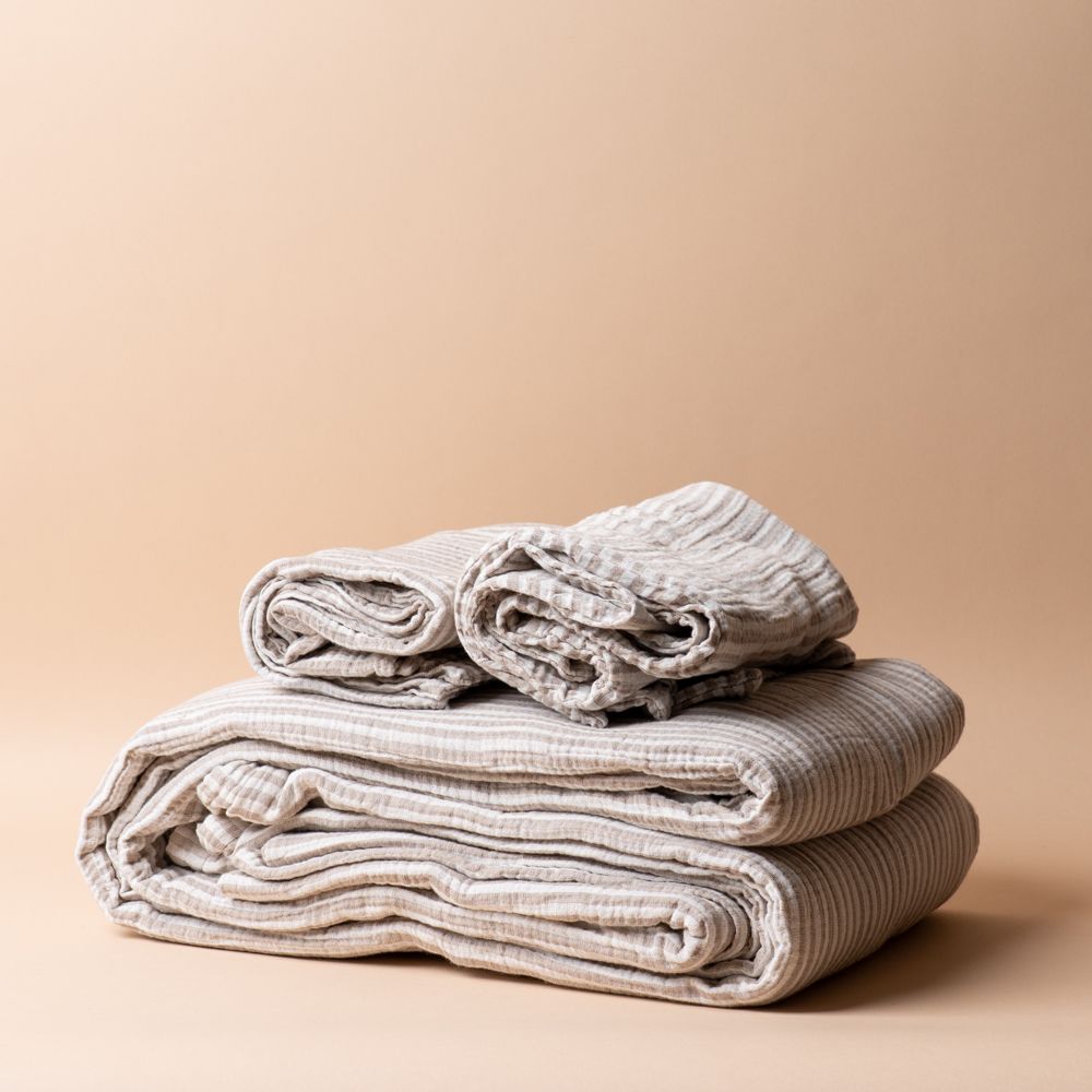 Pre Order: The Pinstripe Cloud Duvet Cover Set by Tuck, King duvet cover set Tuck Bedding