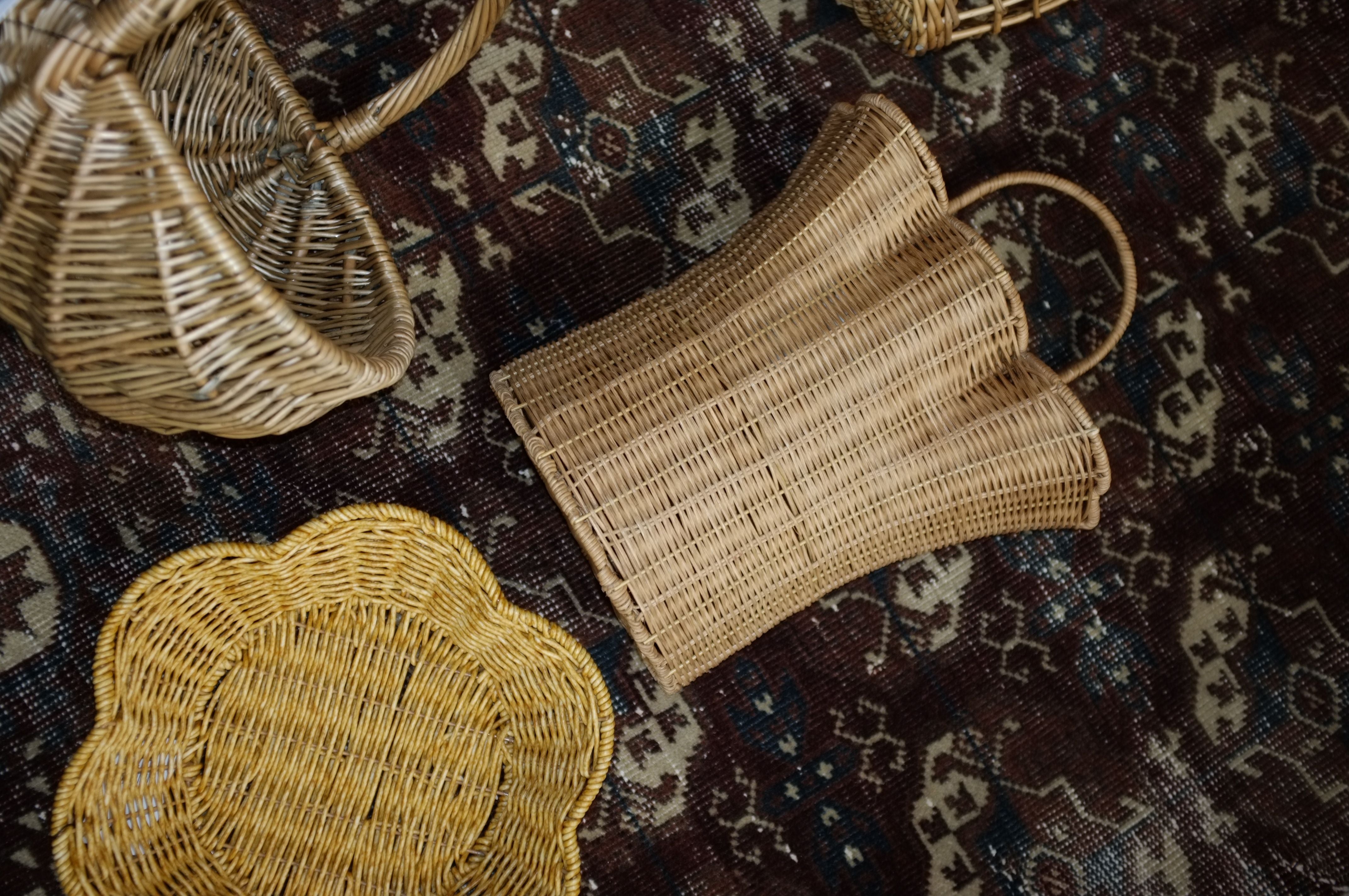 Scallop Rattan Wall Basket basket Hazel Mazel (Design Home)