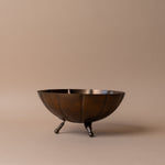 Brass Scallop Footed Bowl bowl Luxe B Co (Faire) Large