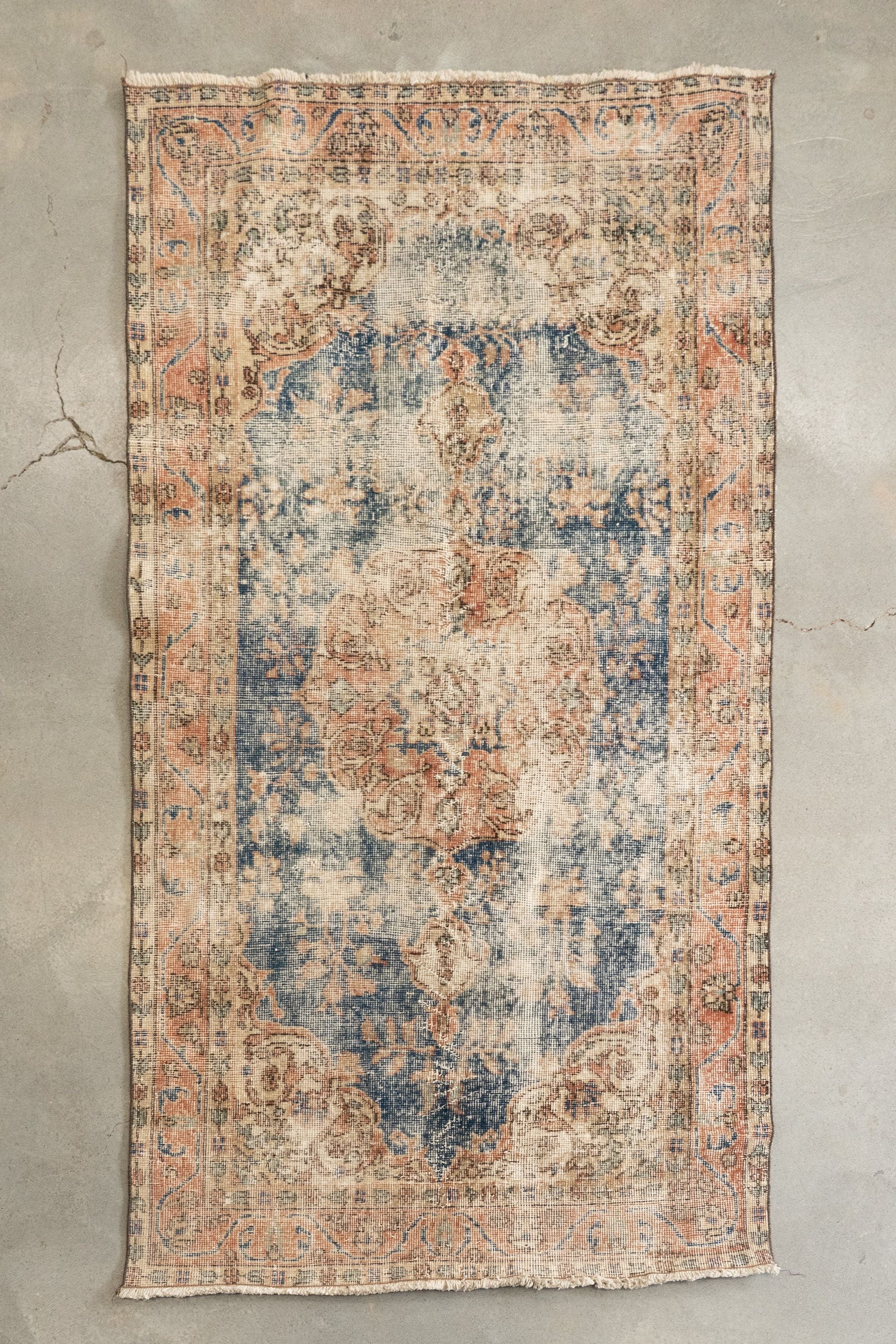 4' x 7' Vintage Turkish Oushak Rug VINTAGE - rug Rug & Weave Rugs