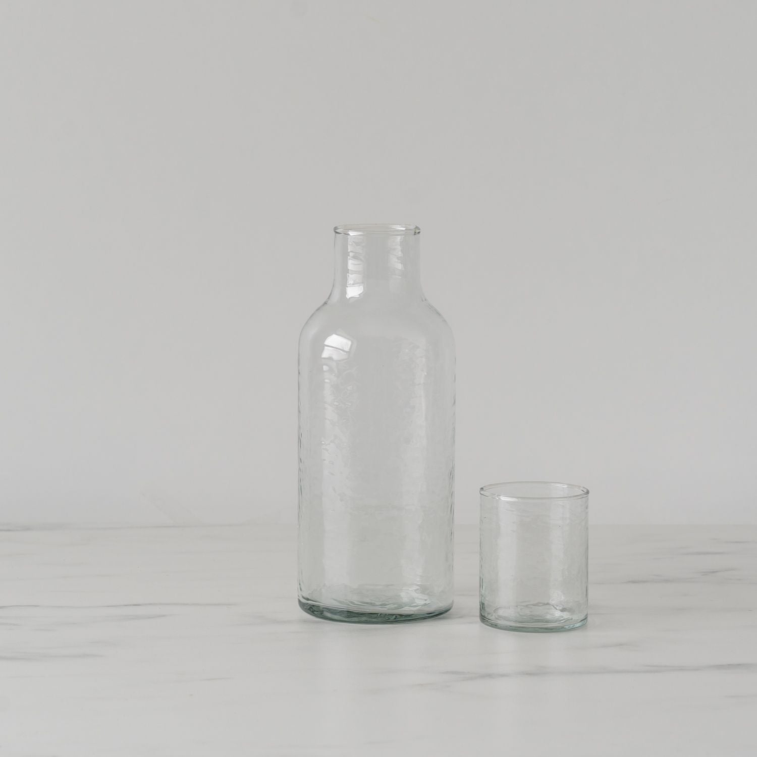 Handblown Hammered Carafe with Lid - Rug & Weave