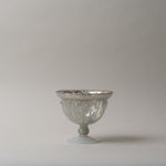 Embossed Mercury Glass Footed Bowl CHRISTMAS 2025 Creative Co-op (DYA) Small