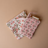 Organic Cotton Floral Pouch