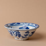 Vintage blaue Fischschale