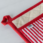 Red Stripe Pot Holder - Rug & Weave