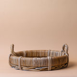 Roll Top Rattan Tray