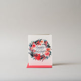 Floral Wreath Holiday Card
