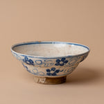 Vintage Blue Floral Bowl 0-VINTAGE-pot Hauer Market