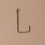 Handmade Brass Single Hook wall hook Fog Linen Work Small