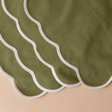 Scallop Edge Cotton Placemat Set placemat DANICA (Faire)