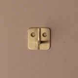 Brass Plate Single Wall Hook wall hook Fog Linen Work