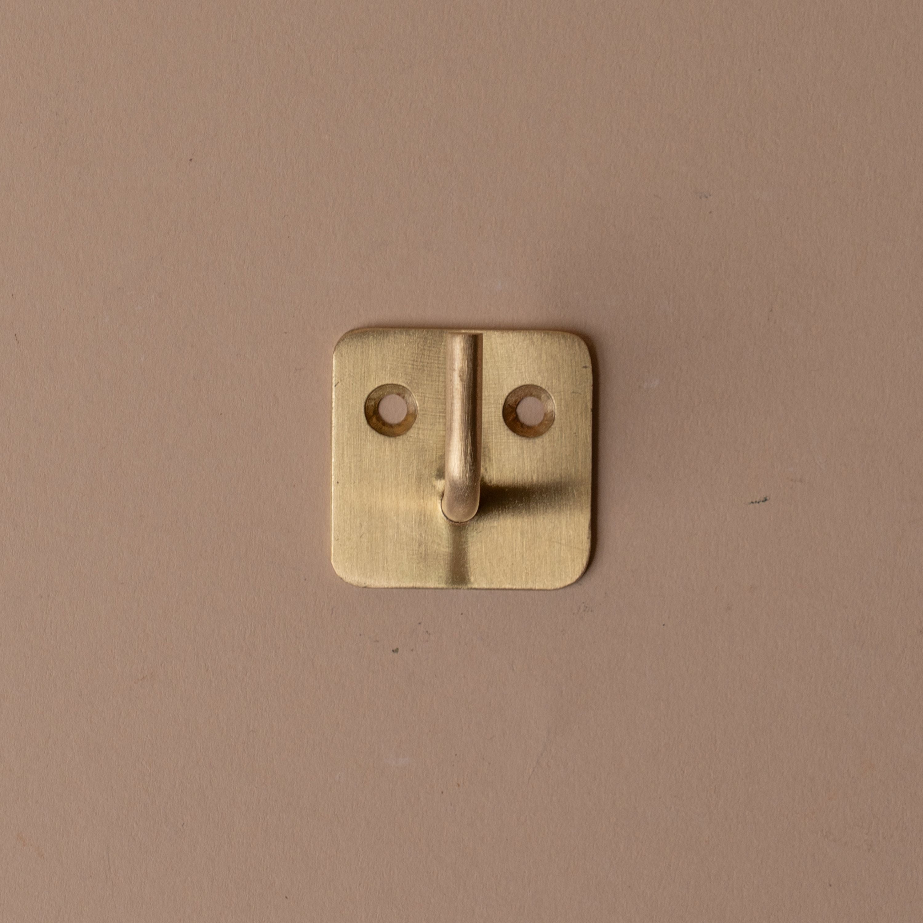 Brass Plate Single Wall Hook wall hook Fog Linen Work