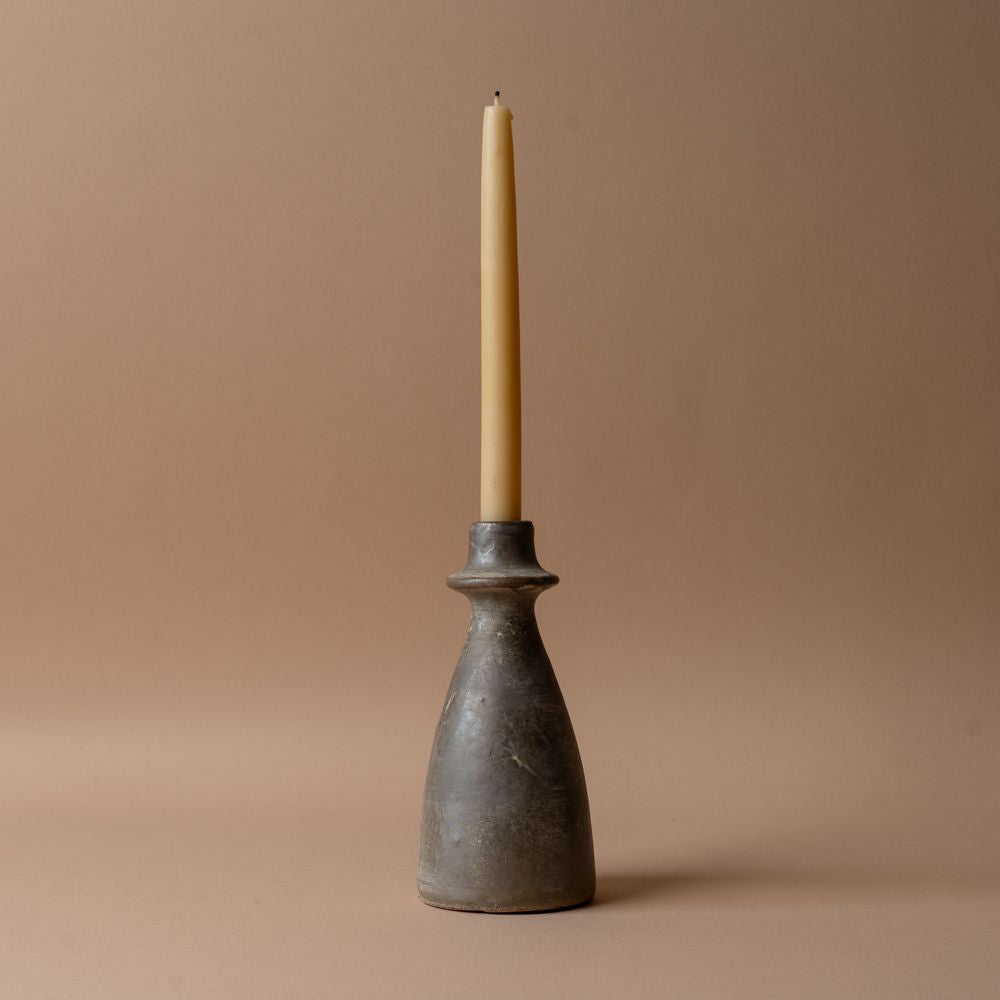 Curved Terracotta Candle Holder candle holder Indaba Large