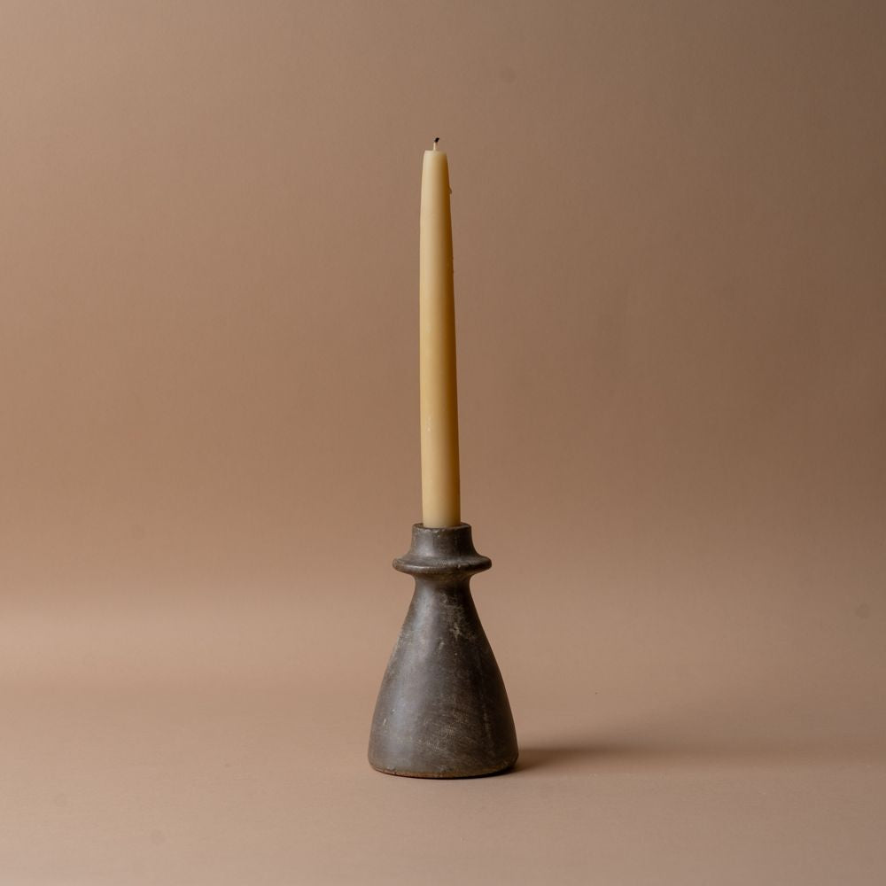 Curved Terracotta Candle Holder candle holder Indaba Small