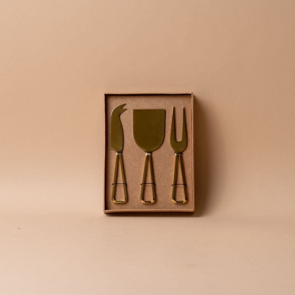 Gold Cheese Knife Set