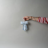 Blue Toile Bow