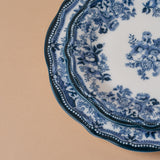 Blue Faustine Floral Plate