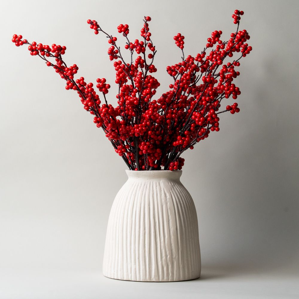 Faux Red Berry Spray CHRISTMAS 2026 Tri W Imports