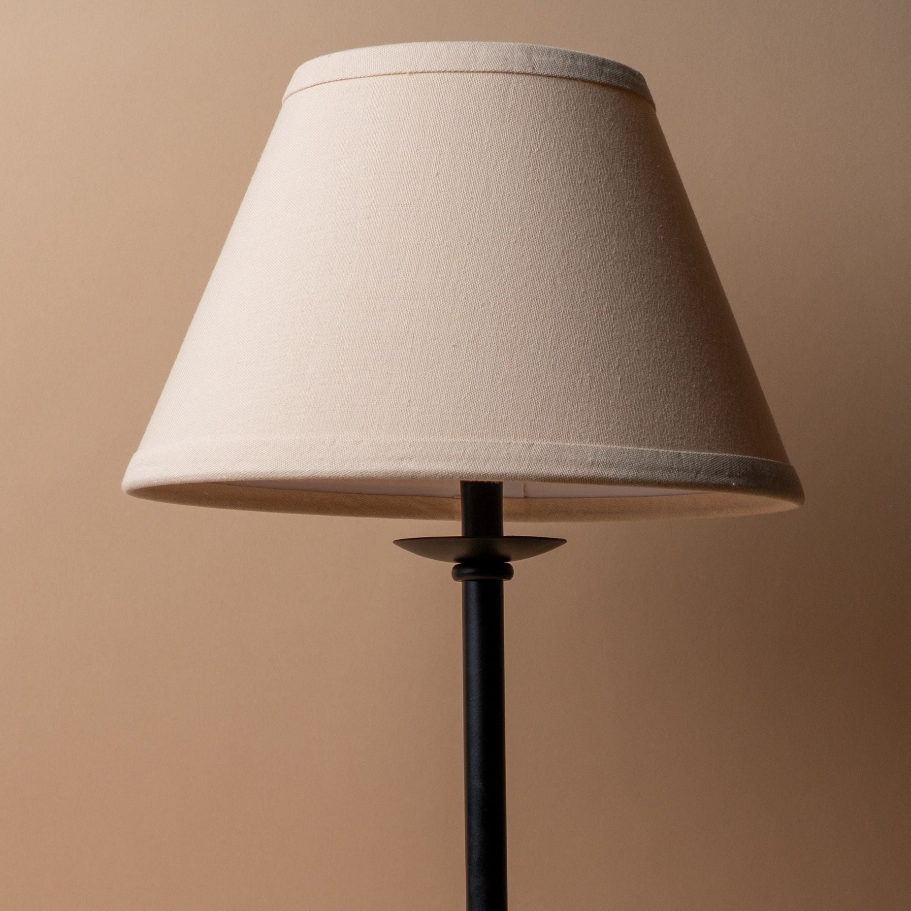 Primitive Table Lamp | Base & Shade Table Lamps Home Collections by Raghu (Faire) Buttermilk Shade