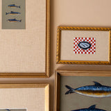 "Three Sardines" Framed Original Painting by Melissa Mary Jenkins - Rug & Weave