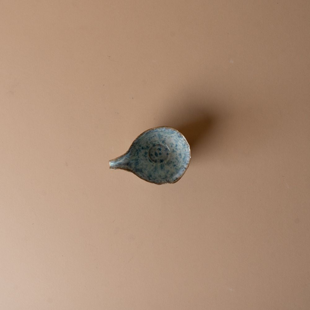 Stoneware Creamer with Blue Reactive Glaze creamer Creative Co-op (DYA)
