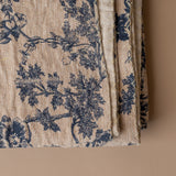 Toile Pattern Kantha Throw Blanket