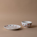 Tiny Cherries Appetizer Plate - Rug & Weave