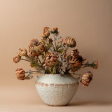 Faux Brown Dahlia Spray