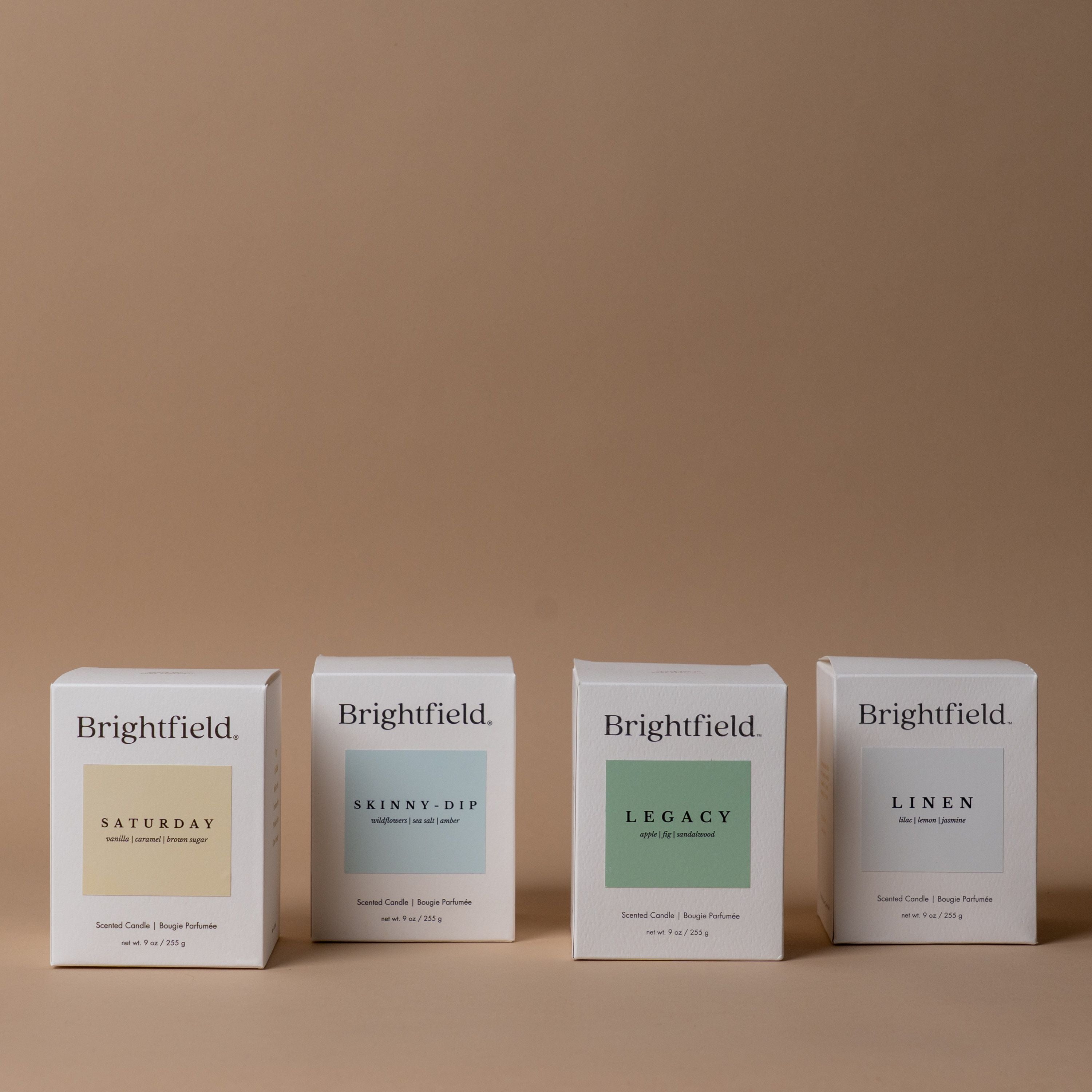 Classic Candle Collection by Brightfield candle Brightfield